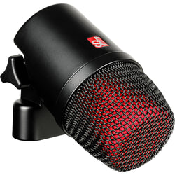 sE Electronics V KICK dynamic microphone shown with its sleek design and professional build, ideal for live kick drum and bass miking.