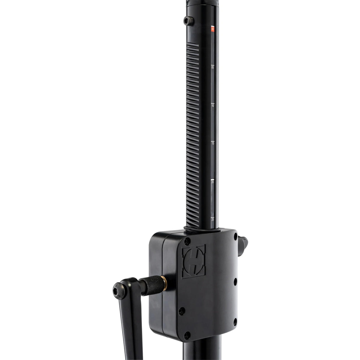 Hercules Stands SS710B speaker stands with adjustable upper shaft for securely elevating audio speakers.