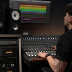 Audient Horizon 16 racked in a studio control room