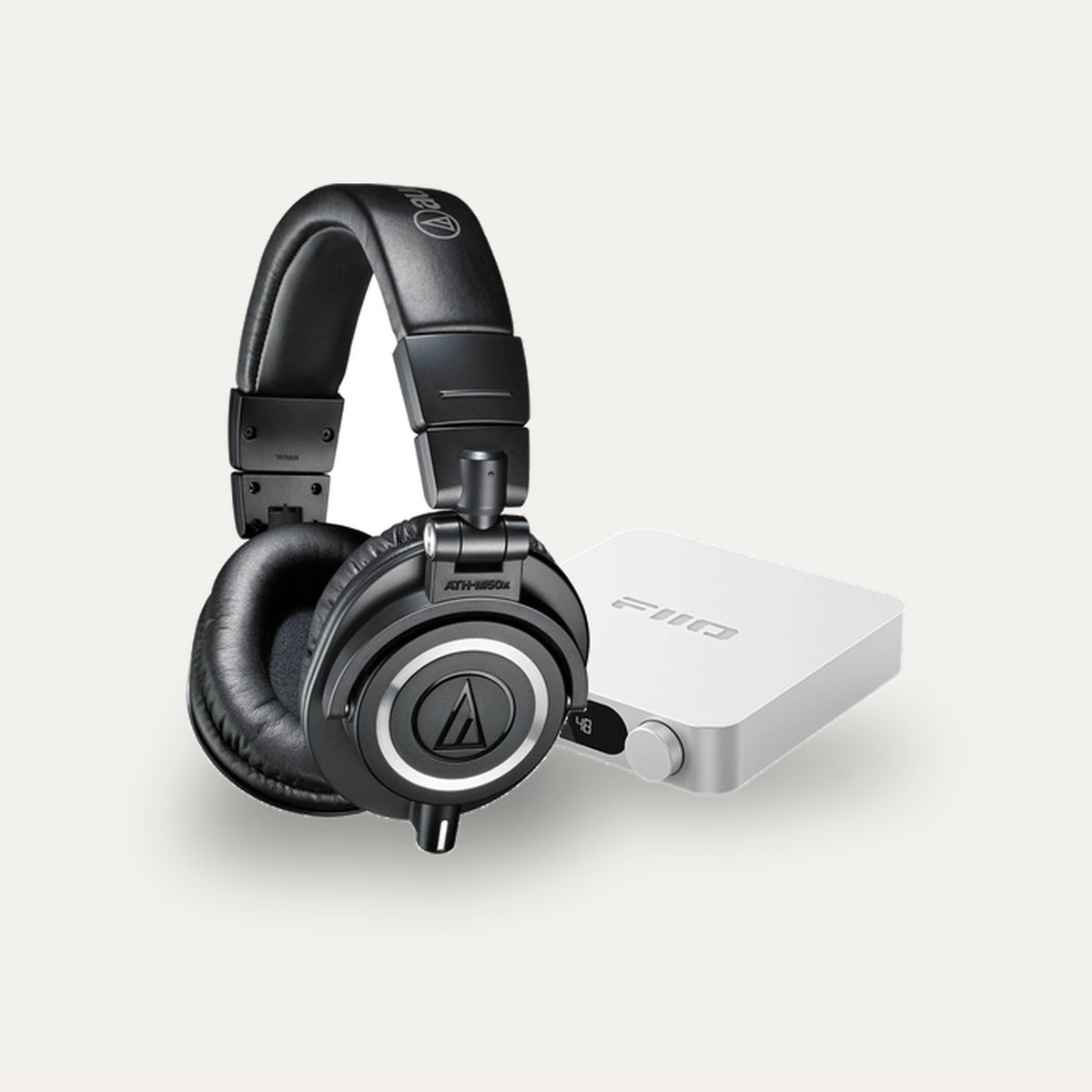 Audio-Technica ATH-M50x + FiiO K11 Headphone Set – DAC Colour Silver