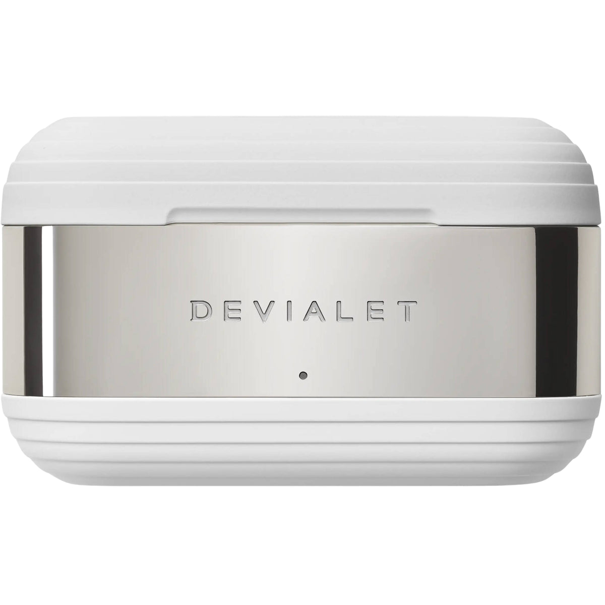 Devialet Gemini II wireless in-ear headphones, white case closed
