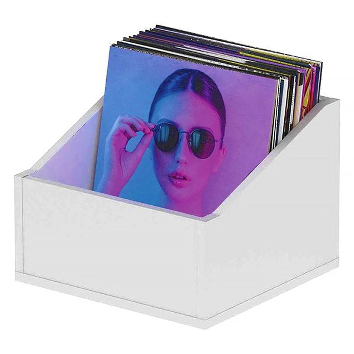 Glorious Record Box Advanced 110 vinyl record storage box, black, with accessories (view 6)