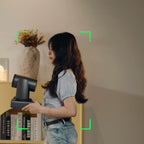 Hollyland Astra P1 being set up on a shelf